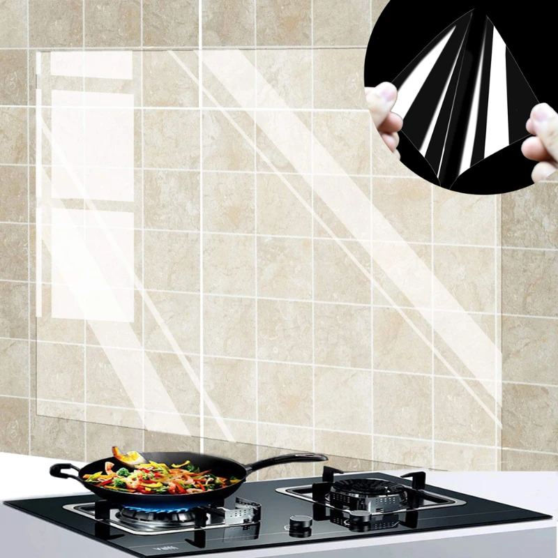 Home Cooking Oil - 1Pc Kitchen Oil Proof Wall Sticker