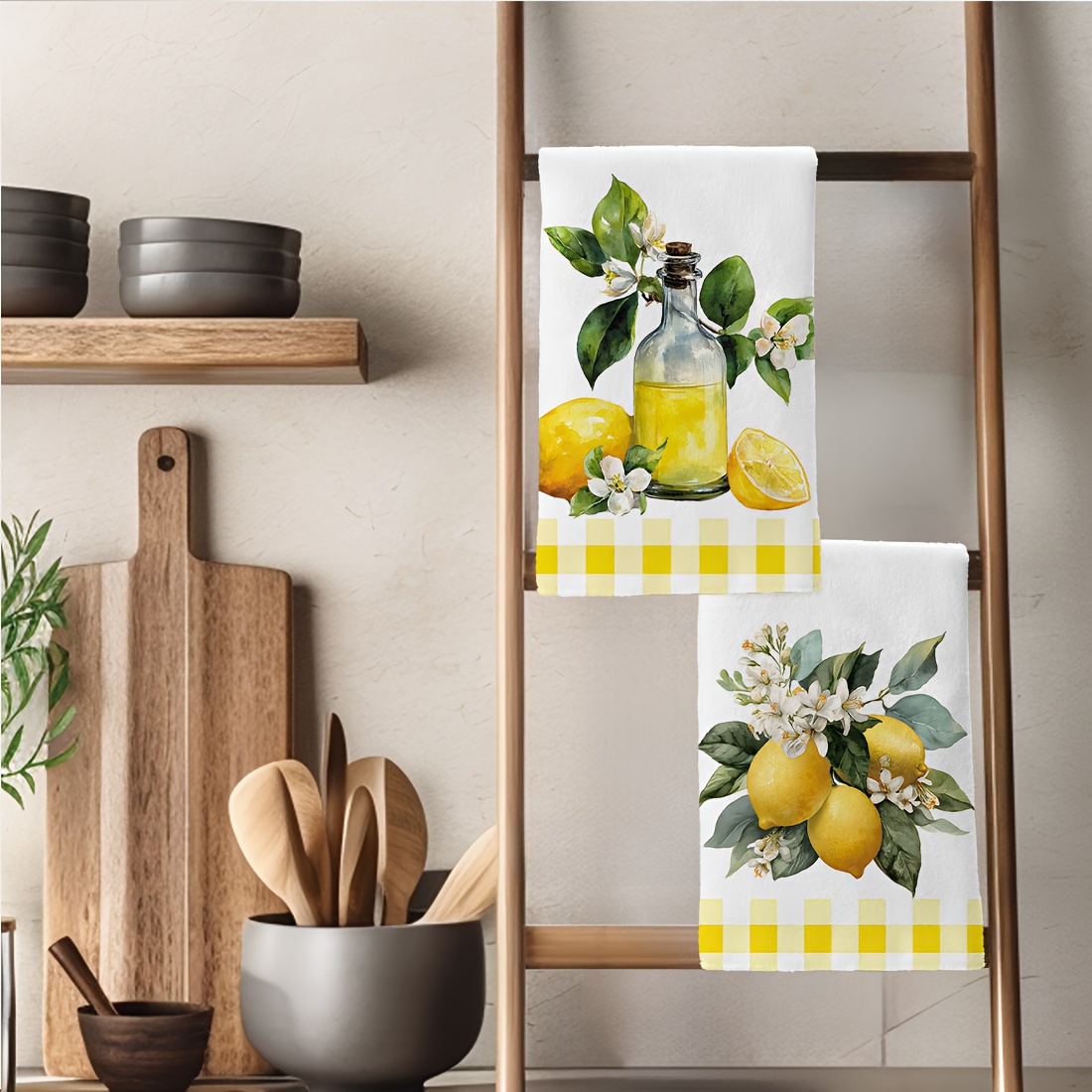2pcs, lemon floral pattern kit - đánh giá và giá Home Cooking Supplies
