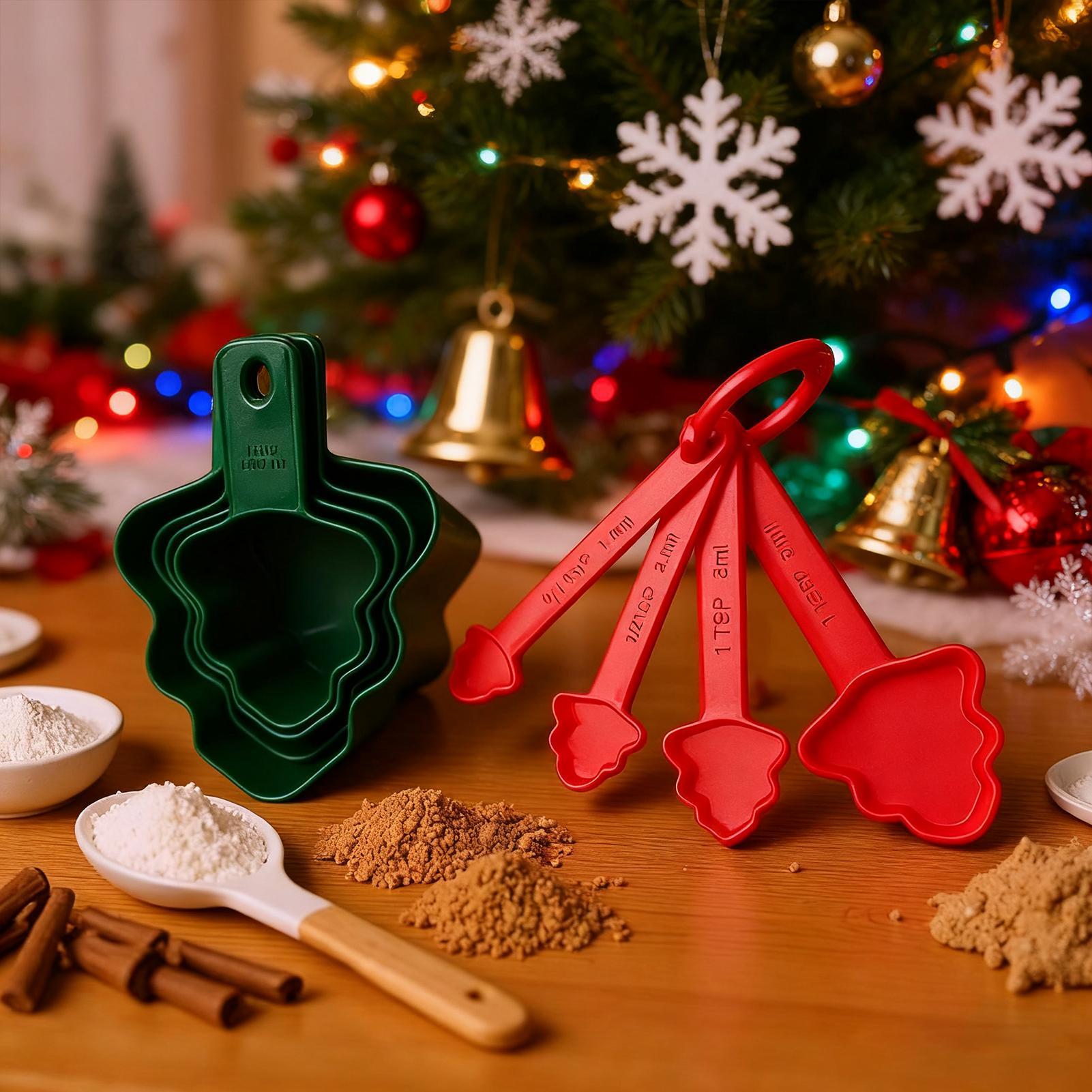 Christmas Measuring Cups And S - đánh giá và giá Home Cooking Utensil Set
