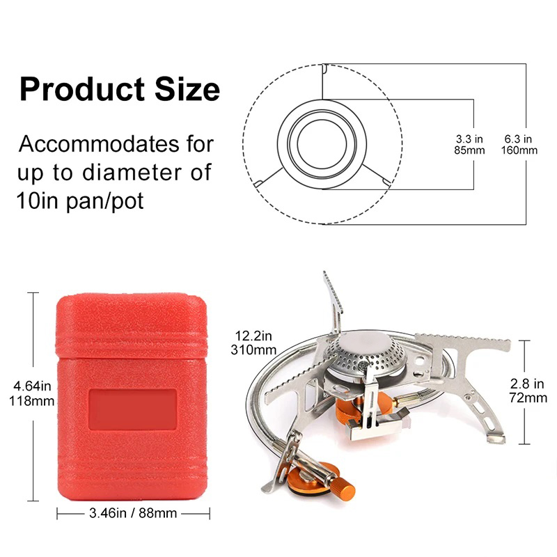 Camping Gas Stove Portable Fol - đánh giá và giá Home Cooking Gas Stove