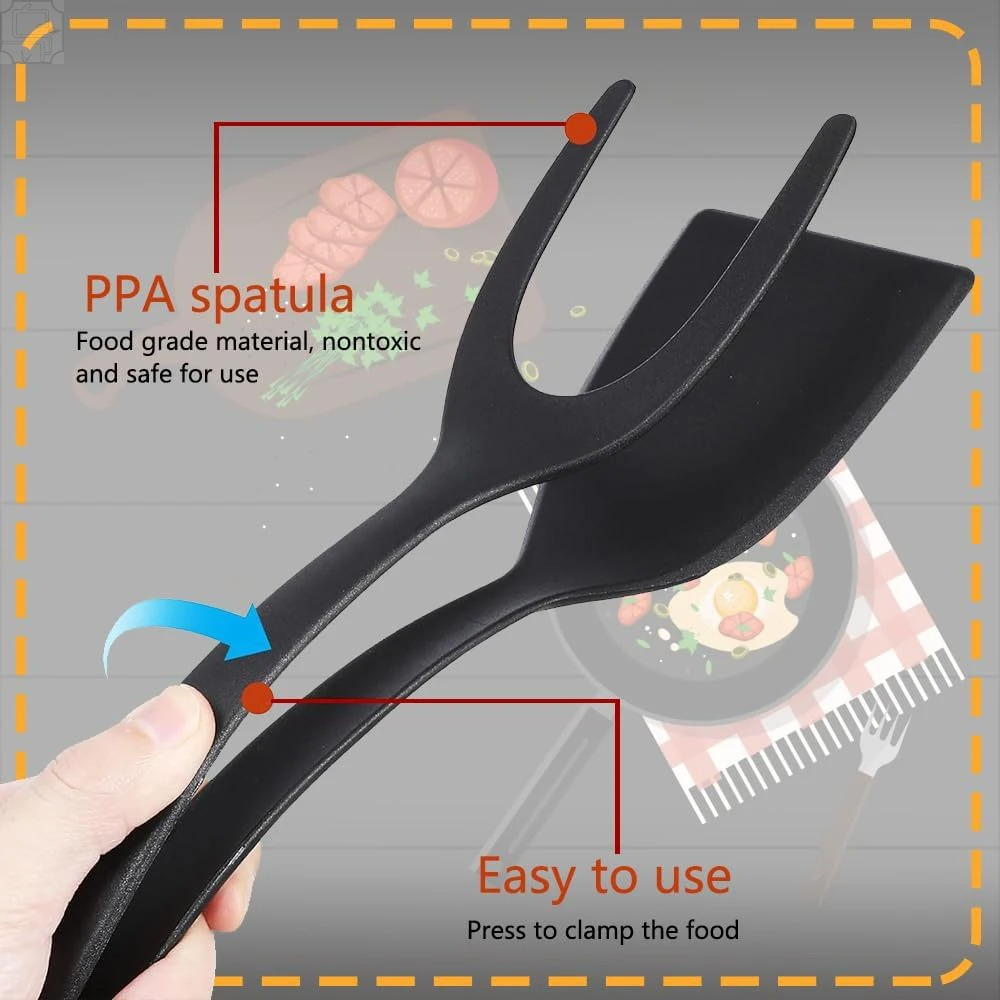 2 In 1 Flip Spatula Tongs Nylo - đánh giá và giá Home Cooking Utensil Set
