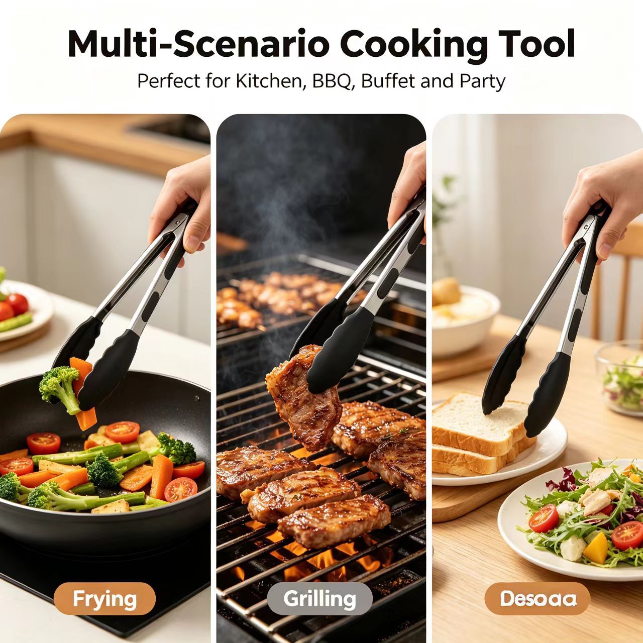 3 Size Available Heavy Duty St - đánh giá và giá Home Cooking Utensil Set