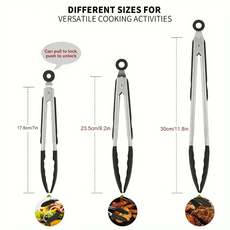 3 Size Available Heavy Duty St - đánh giá và giá Home Cooking Utensil Set